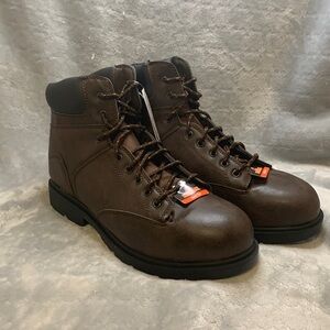 MENS BRAHMA RAID 6" Steel Toe Work Boots, Slip Res, Size 14 BRAND NEW!